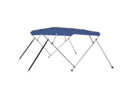Bimini stříška se 4 oblouky modrá 243 x 210 x 137 cm 92372