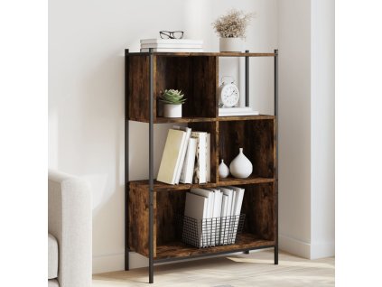 Knihovna kouřový dub 72 x 28 x 109 cm kompozitní dřevo 838885