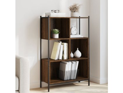 Knihovna hnědý dub 72 x 28 x 109 cm kompozitní dřevo 838887