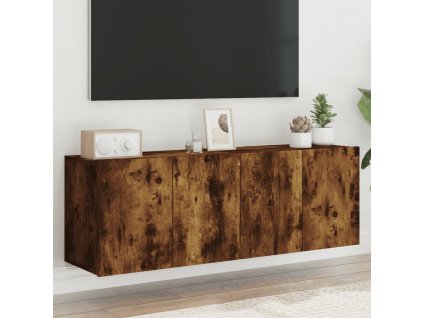 TV skříňky nástěnné 2 ks kouřový dub 60 x 30 x 41 cm 836947
