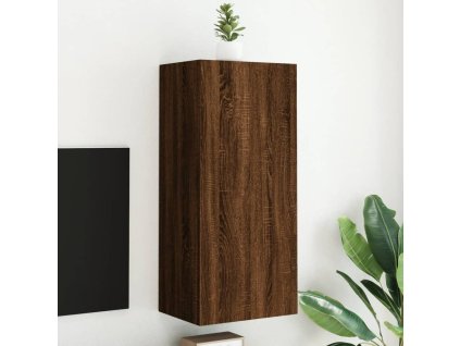 Nástěnná TV skříňka hnědý dub 40,5x30x90 cm kompozitní dřevo 836930