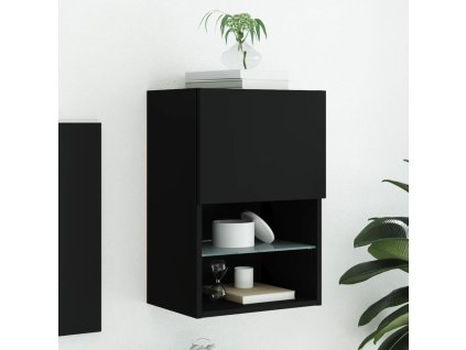 TV skříňka s LED osvětlením černá 40,5 x 30 x 60 cm 837031