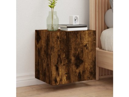 Nástěnné TV skříňky 2 ks kouřový dub 40,5 x 30 x 40 cm kompozit 836905