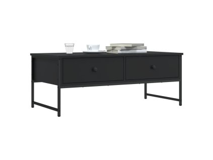 Konferenční stolek černý 101 x 49 x 39,5 cm kompozitní dřevo 837737