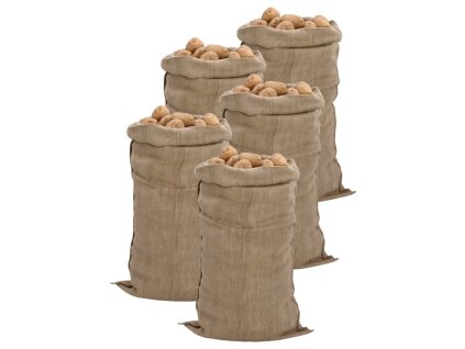 Jutové pytle 5 ks 65 x 135 cm 100% juta 340 g/m² 155785