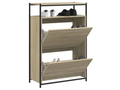 Botník dub sonoma 75 x 34 x 112 cm kompozitní dřevo 840035