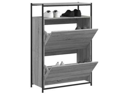 Botník šedý sonoma 75 x 34 x 112 cm kompozitní dřevo 840037