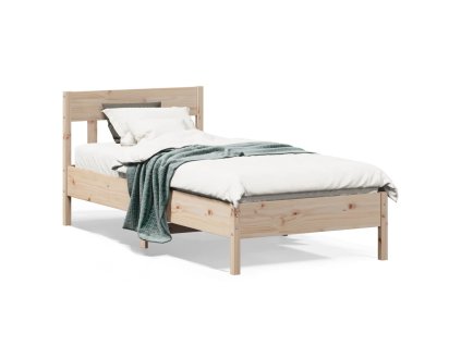 Postel bez matrace 75 x 190 cm masivní borovice 842678