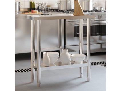 Kuchyňský pracovní stůl 82,5 x 30 x 85 cm nerezová ocel