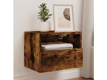 Nástěnné TV skříňky 2 ks kouřový dub 40 x 30 x 30 cm kompozit 836849