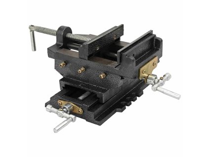 Ručně ovládaný strojní svěrák pod vrtačku křížový 150 mm 145385