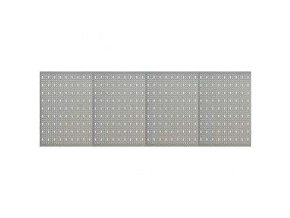 Nástěnné děrované panely 4 ks 40 x 58 cm ocel 145350