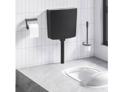 Splachovací WC nádržka se spodním přívodem vody 3/6 l černá 148012