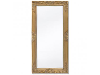 Nástěnné zrcadlo barokní styl 100 x 50 cm zlaté 243680