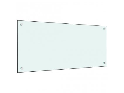 Kuchyňský panel bílý 90 x 40 cm tvrzené sklo