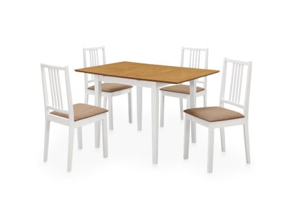 5dílný jídelní set MDF bílý 276409