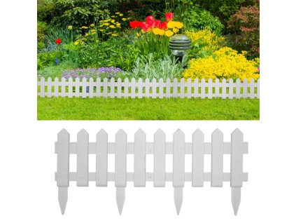 Travní lemy 25 ks bílé 10 m PP 48616