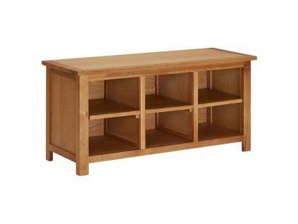 Botník 90 x 37 x 45 cm masivní dubové dřevo 289189