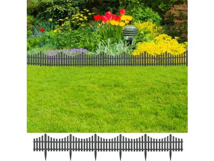 Travní lemy 17 ks antracitové 10 m PP 314682