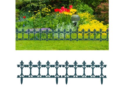 Travní lemy 16 ks zelené 10 m PP 48619