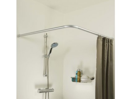 Sealskin Rohová tyč na sprchový závěs 90 x 90 cm chrom