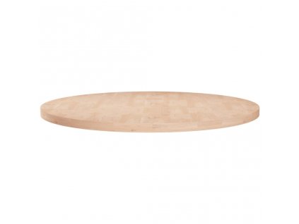 Kulatá stolní deska Ø70x2,5 cm masivní dub bez povrchové úpravy
