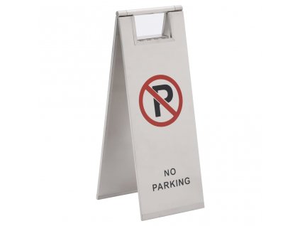 Skládací cedule zákaz parkování nerezová ocel