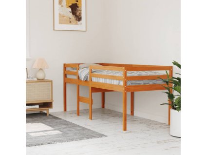 Patrová postel voskově hnědá 75 x 190 cm masivní borové dřevo 844484