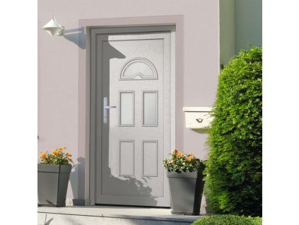 Vchodové dveře bílé 98 x 208 cm PVC