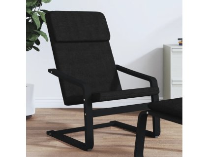 Relaxační židle černá textil 351058