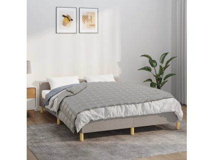 Zátěžová deka šedá 152 x 203 cm 11 kg textil 3154784