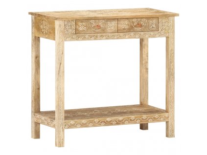 Konzolový stolek 80 x 35 x 74 cm masivní mangovníkové dřevo