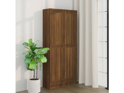 Knihovna hnědý dub 82,5 x 30,5 x 185,5 cm kompozitní dřevo 815116