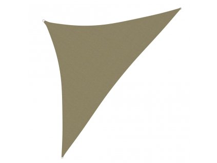 Stínící plachta oxfordská látka trojúhelníková 4x4x5,8 m béžová