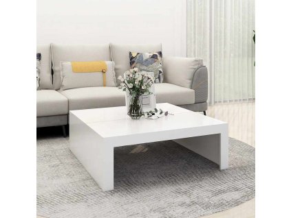Konferenční stolek bílý 100 x 100 x 35 cm kompozitní dřevo 808567