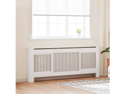 Kryt na radiátor MDF bílý 205 cm 325547