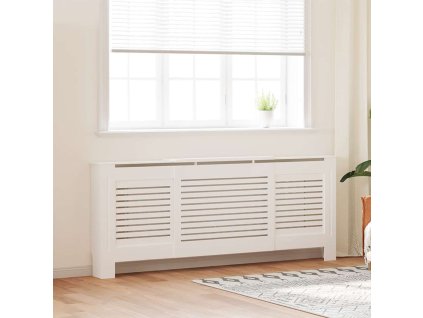 Kryt na radiátor MDF bílý 205 cm 325551