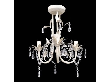 Elegantní, křišťálový lustr bílý 240686