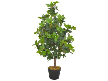 Umělá rostlina vavřín vznešený s květináčem zelená 90 cm 280178
