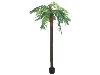 Umělý datlovník kanárský s květináčem 305 cm zelený 336311