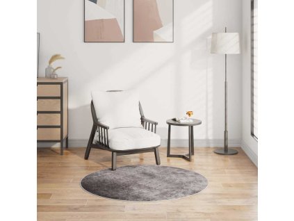 Koberec pratelný ⌀ 120 cm béžový protiskluzový 337963