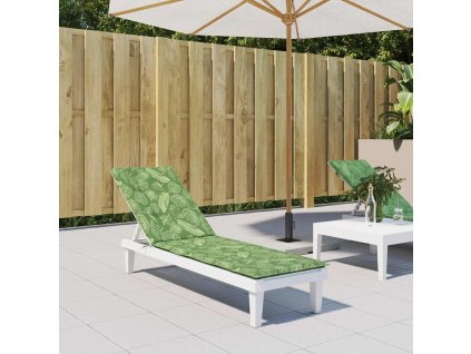 Poduška na lehátko vzor listů oxfordská látka 361381