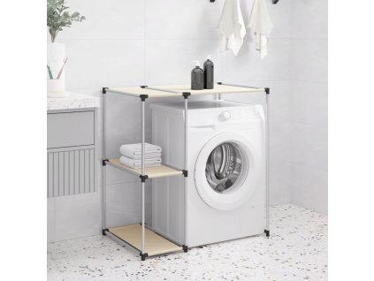 Úložný regál nad pračku Krém 87 x 55 x 90,5 cm železo 343147