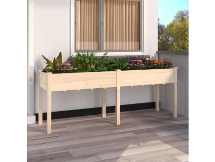 Truhlík s vložkou 203 x 53 x 76 cm masivní jedlové dřevo 364239