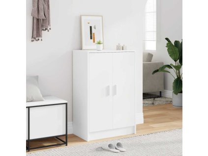 Botník bílý 60 x 35 x 92 cm kompozitní dřevo 808927