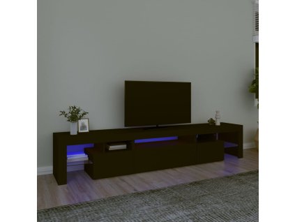 TV skříňka s LED osvětlením černá 215x36,5x40 cm 3152795