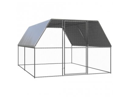 Venkovní klec pro kuřata 3x4x2 m pozinkovaná ocel 3154376