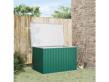Zahradní úložný box zelený 149 x 99 x 93 cm 46265