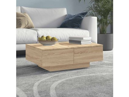 Konferenční stolek dub sonoma 90 x 60 x 31 cm kompozitní dřevo 804178