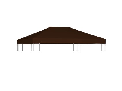 Střecha na altán 310 g/m² 3 x 4 m hnědá 46625
